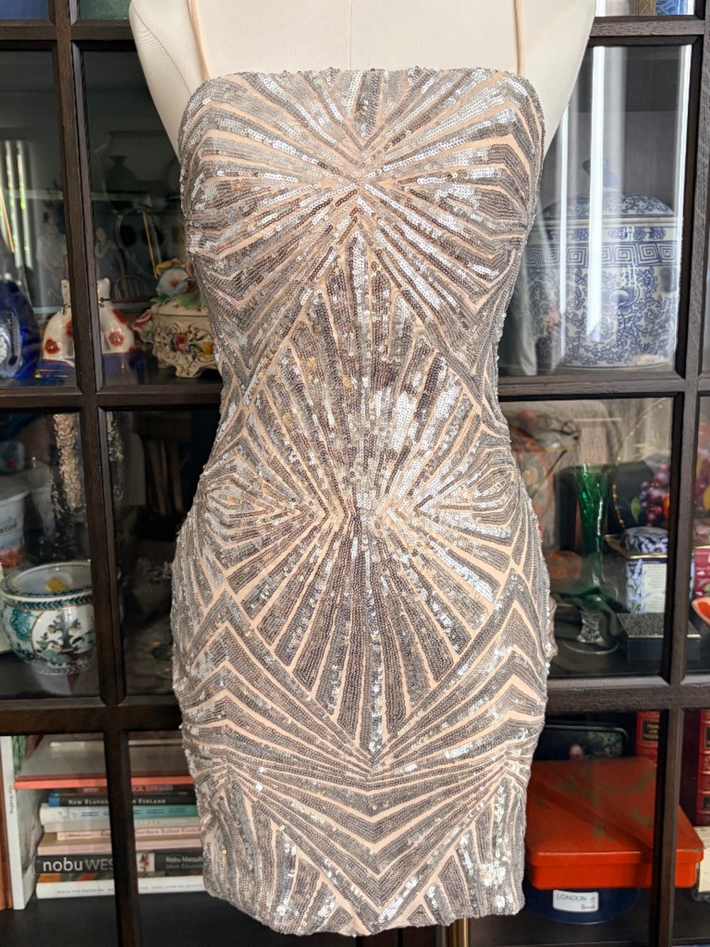 Lulu’s Sexy Sequined Bodycon Mini Dress size small